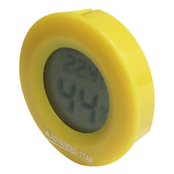 THERMOHYGROMETRE DIGITAL JAUNE 45MM ADVANCED STAR