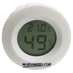 THERMOHYGROMETRE DIGITAL BLANC 45MM ADVANCED STAR