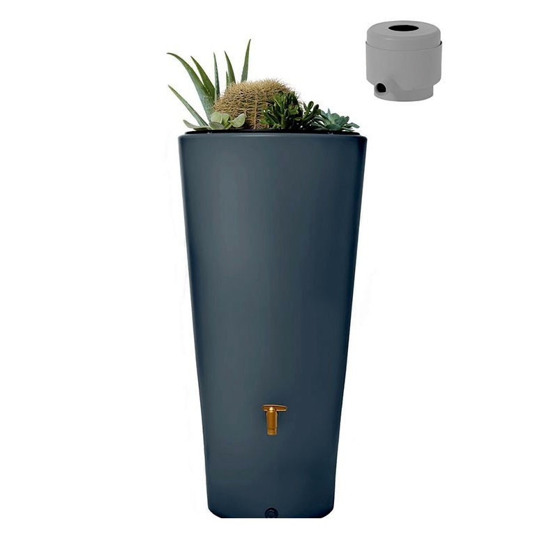 Garantia - Vaso 2 en 1 - 220L - graphite - Kit réservoir avec collecteur éco gris