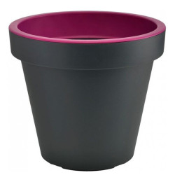 Gardenico - Pot rond Metro Twist N Roll 49cm - Fuchsia