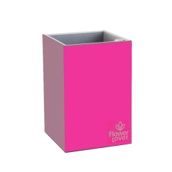 Flower Lover - Cubico pot auto irrigant - 9x9x13.5cm - Rose