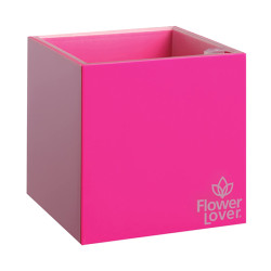 Flower Lover - Cubico pot auto irrigant - 27x27cm - Rose