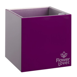 Flower Lover - Cubico pot auto irrigant - 33x33cm - Violet