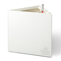 Flower Lover - Triangle pot auto irrigant - 33x33x33cm - Blanc