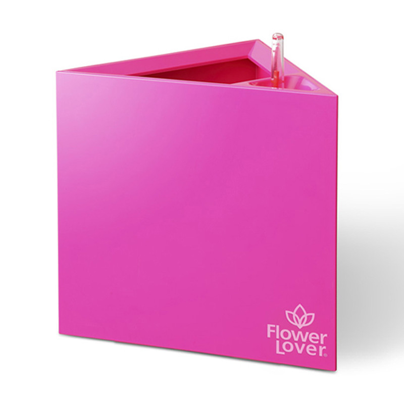 Flower Lover - Triangle pot auto irrigant - 33x33x33cm - Rose