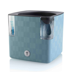 Flower Lover - Pot auto-irrigant - Cobble -14x14x14cm - Bleu acier