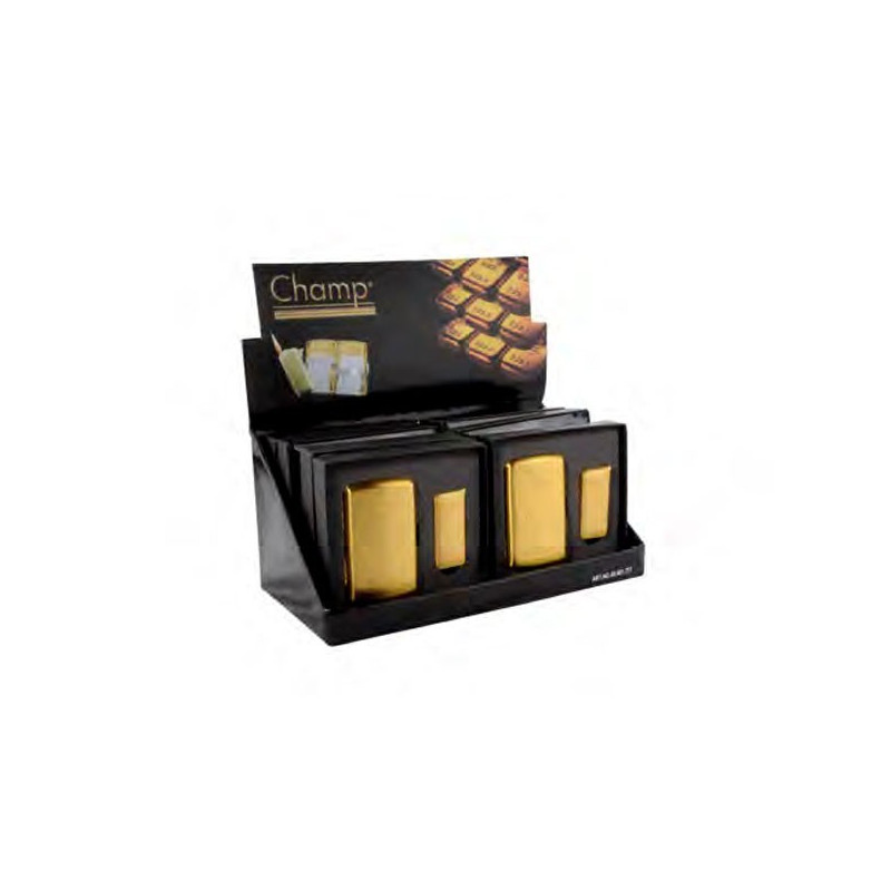 Champ - Set Cadeau Briquet Lingot + Boite 10 Cigarettes Gold