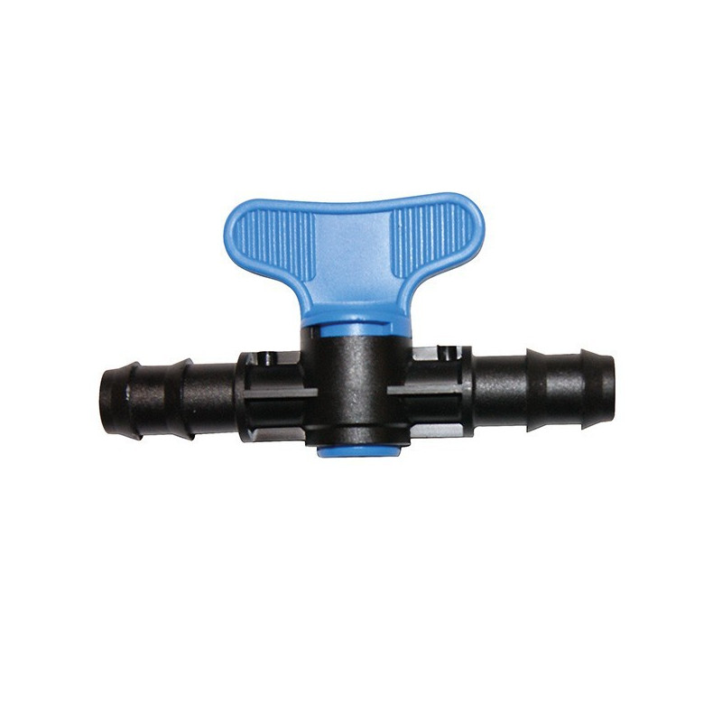 irrigation Robinet Vanne d'arrêt 16mm pour tuyau PE/souple