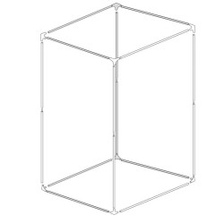 Structure de chambre de culture BBS - 120x120x200