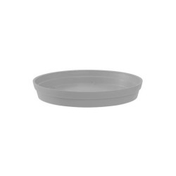 EDA - Soucoupe Toscane - Gris béton - Pour pot Toscane - 34.5 cm