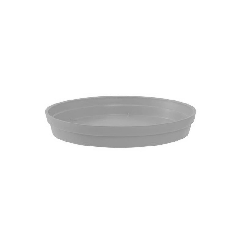 EDA - Soucoupe Toscane - Gris béton - Pour pot Toscane - 34.5 cm