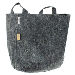 Root Pouch 12 - 45L - Pot géotextile écologique avec anses Grey - 38x40cm