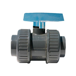 CIS - Vanne double union - PVC taraudé 1" FF