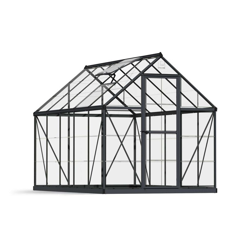 Canopia - Serre de terrasse en polycarbonate - Harmony? Gris - 180x300cm