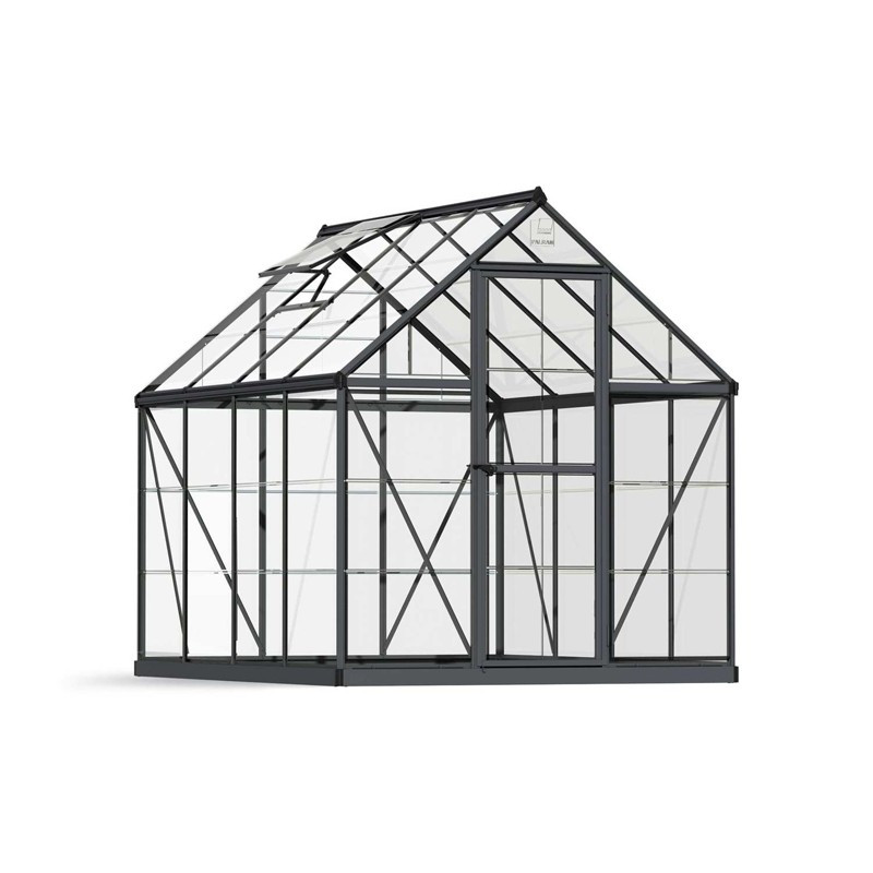 Canopia - Serre de terrasse en polycarbonate - Harmony? Gris - 180x240cm