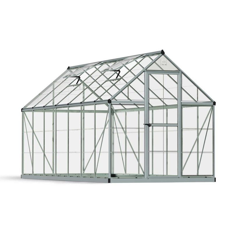 Canopia - Serre de terrasse en polycarbonate - Harmony? Silver - 180x420cm