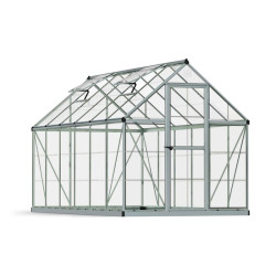 Canopia - Serre de terrasse en polycarbonate - Harmony? Silver - 180x365cm