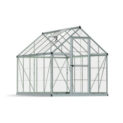 Canopia - Serre de terrasse en polycarbonate - Harmony? Silver - 180x300cm