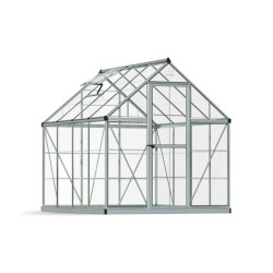 Canopia - Serre de terrasse en polycarbonate - Harmony? Silver - 180x240cm