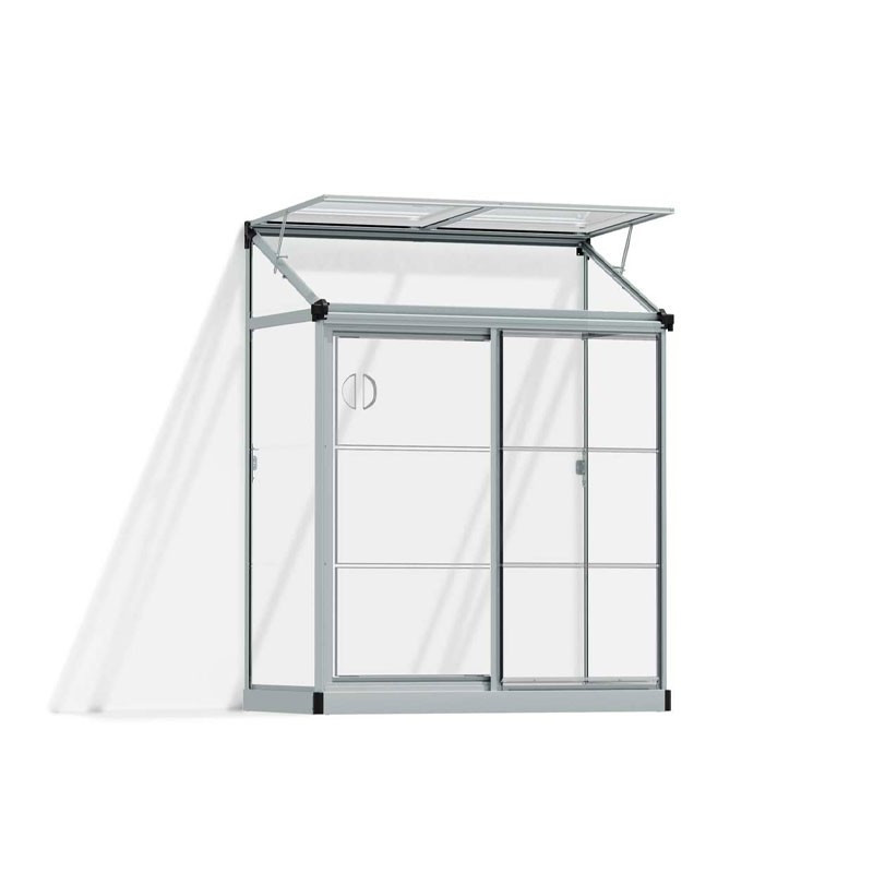 Canopia - Serre adossée - Lean To? Silver clear - 125x65cm