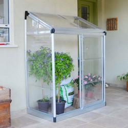 Canopia - Serre adossée - Lean To? Silver clear - 125x65cm