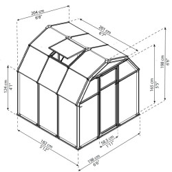 Canopia - Serre de jardin à double parois - Ecogrow? - 180x180cm