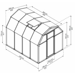 Canopia - Serre de jardin à double parois - Ecogrow? - 180x240cm