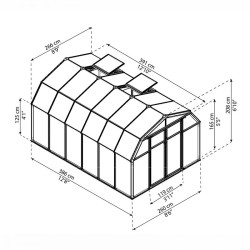 Canopia - Serre de jardin à double parois - Hobby Gardener? - 260x390cm