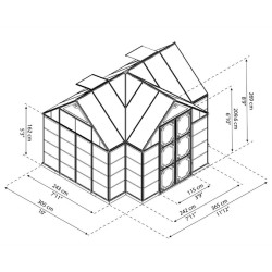 Canopia - Serre chalet de jardin - Victory Orangery? - 350x305cm