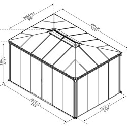 Canopia - Pergola fermée - Gazebo Ledro 4300