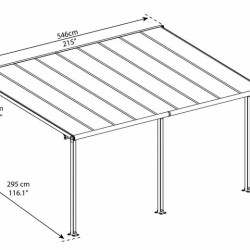 Canopia - Pergola - Olympia - 5.46x3m - Gris