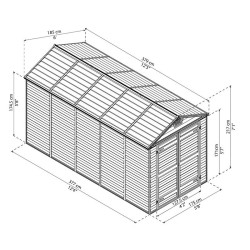 SKYLIGHT SHED 6X12 AMBER