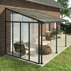 PATIO COVER 3 SERIES SIDEWALL GREY 7016