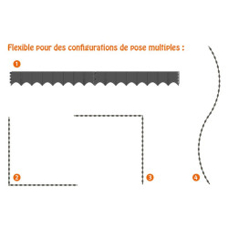 KIT BORDURE JARDIN EDGAR 75 X 13