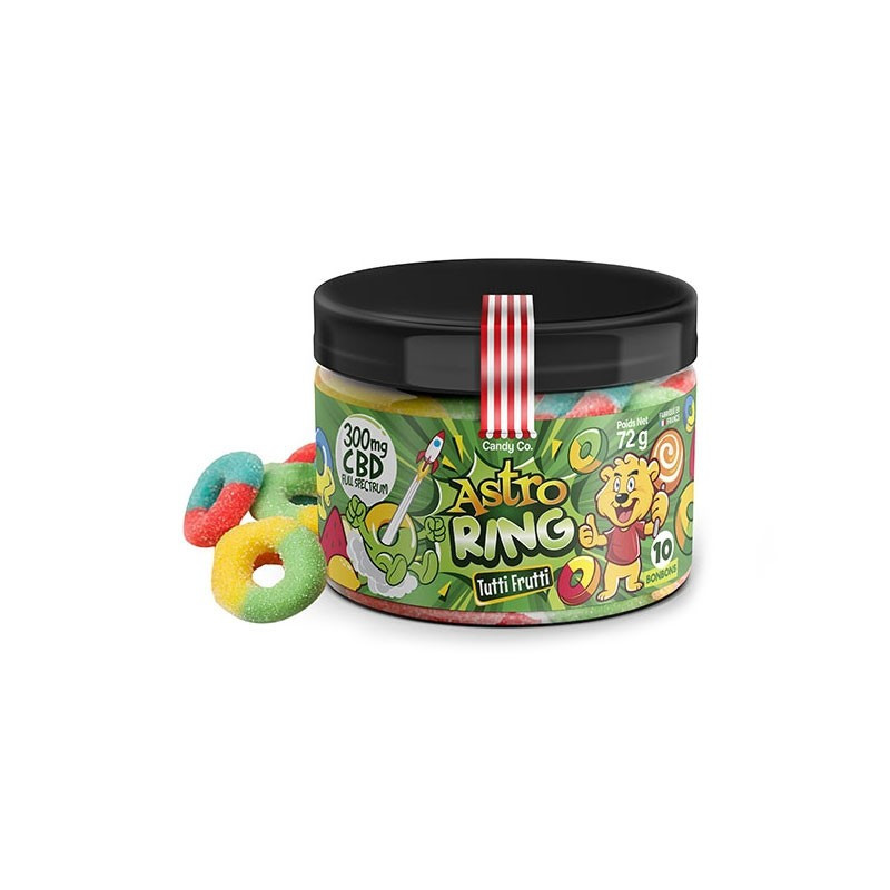 Candy Co - Bonbon gout Astro Ring Tutti Frutti - CBD 300mg - 72g