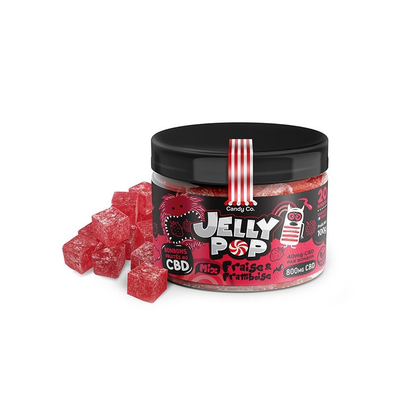 La Délicieuse - Bonbon gout fraise et framboise - CBD 800mg - 100g