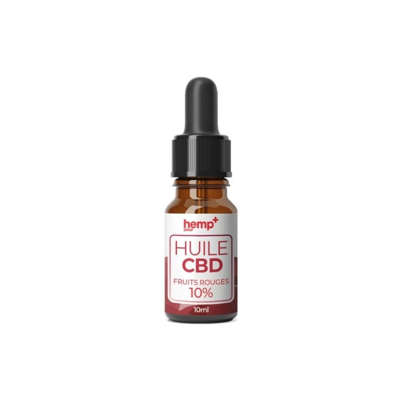 Hemp+ - Huile CBD 10% - 10ml - Fruit rouge