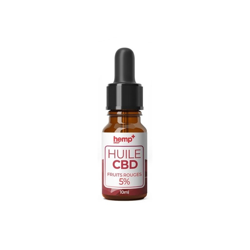 Hemp+ - Huile CBD 5% - 10ml - Fruit rouge