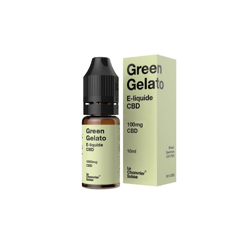 Le Chanvrier Suisse - E-liquide CBD 100mg - Green Gelato 10ml