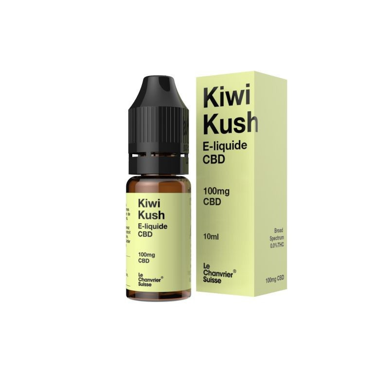 Le Chanvrier Suisse - E-liquide CBD 100mg - Kiwi Kush 10ml