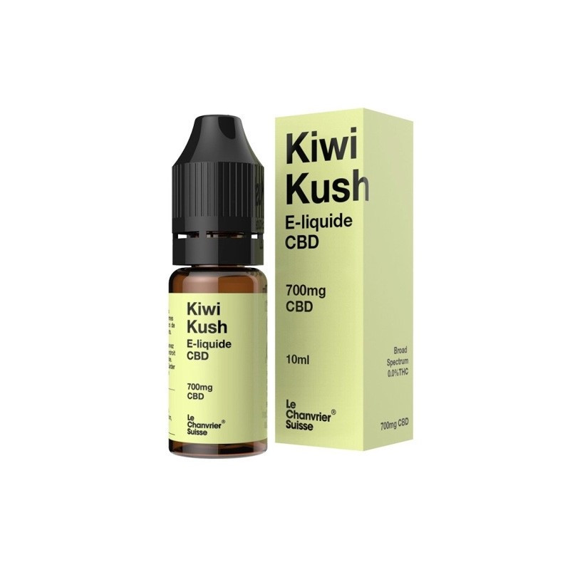 Le Chanvrier Suisse - E-liquide CBD 700mg - Kiwi Kush 10ml