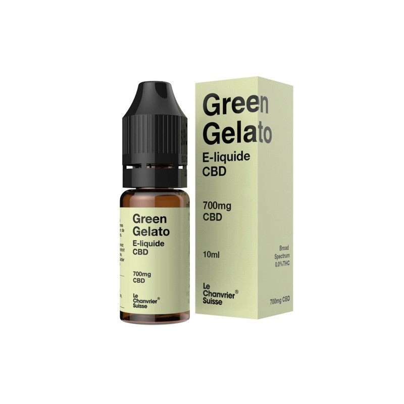 Le Chanvrier Suisse - E-liquide CBD 700mg - Green Gelato 10ml