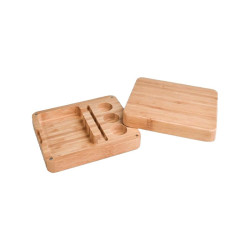 Plateau en bambou + Accessoires BHO - 18x15.5x4cm