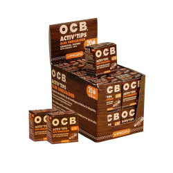 OCB - Lot de 20 paquets de 10 filtres à charbon actif non blanchit