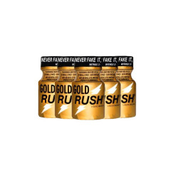 Lot de 18 Poppers GOLD RUSH - 10ml