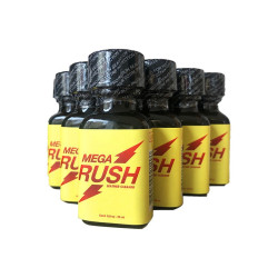 Lot de 18 Poppers Mega Rush - 25 ml