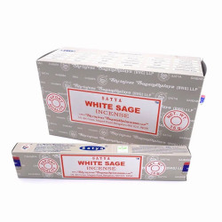 Satya - Lot de 12 encens WHITE SAGE - 15G