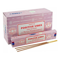 Satya - Lot de 12 encens POSITIVE VIBES - 15G