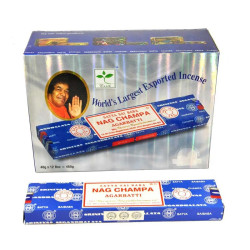 Satya - Lot de 12 encens NAG CHAMPA - 40G