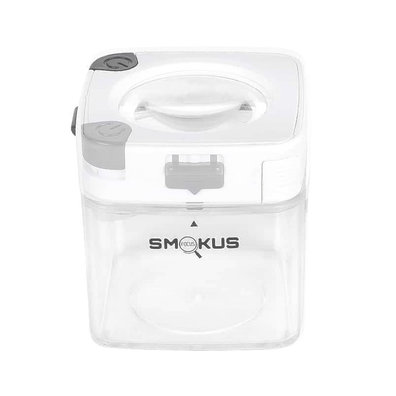 Smokus Focus - Comet white - Pot hermétique avec loupe